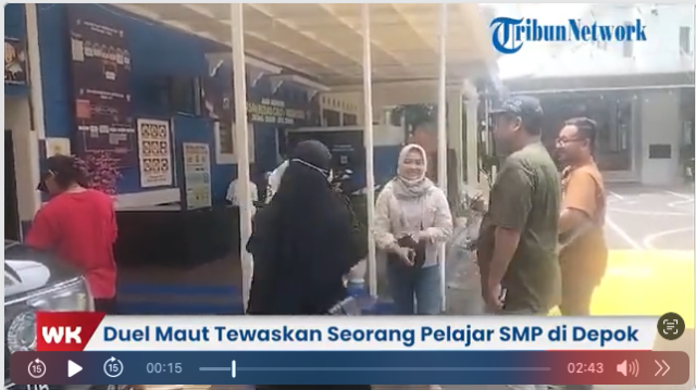 Duel Maut Tewaskan Seorang Pelajar Depok